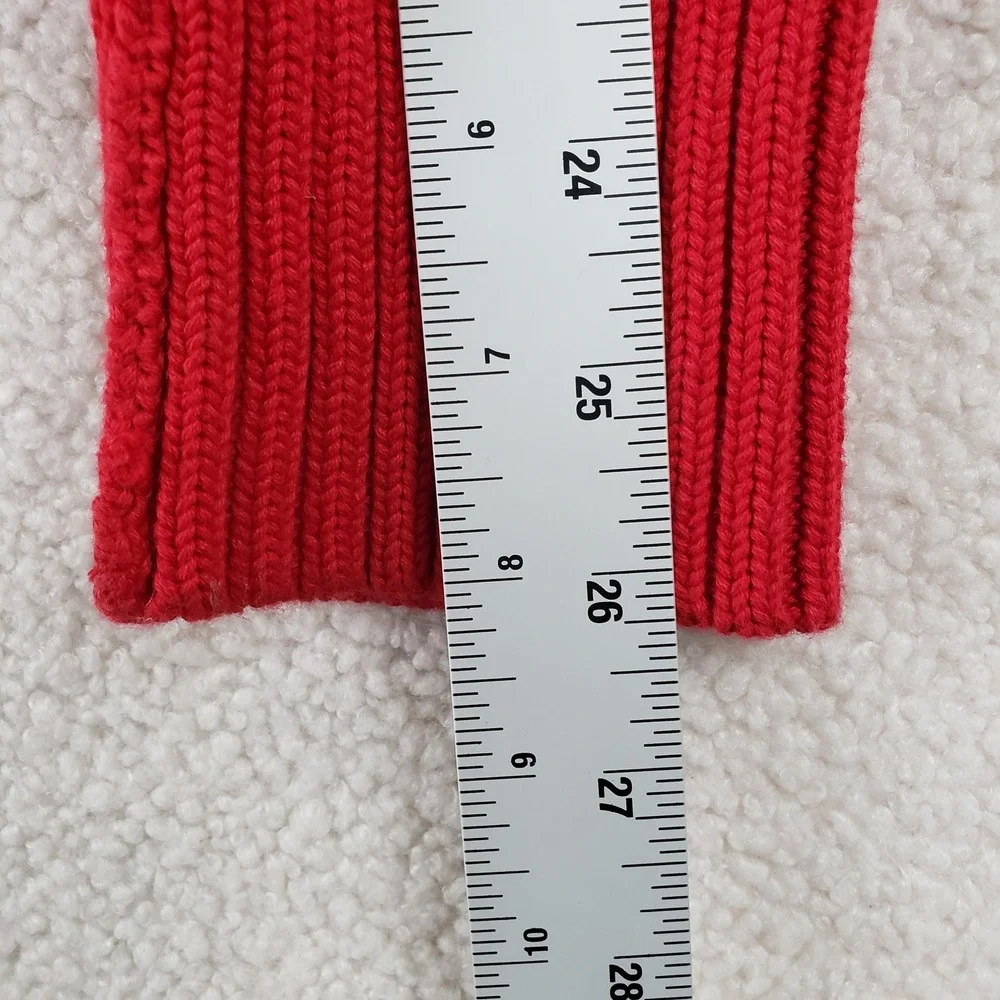 Polo Ralph Lauren Shaker Knit Sweater Mens Large Red Crewneck Pony Logo Classic